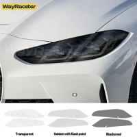 Car Headlight Protective Film Smoked Black Tint Vinyl Transparent TPU Sticker For BMW M3 G80 G81 Touring 2021 2022 2023 2024