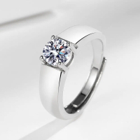 TK live broadcast hot-selling stylish imitation moissanite ring for men, cross-border accessory, men
