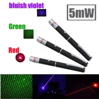 High Power 5mw 532nm Red Blue Green Laser Pointer With Star Cap Lasers Sight Light Pen Gypsophila Laser Meter Tactical Pen