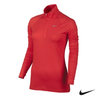 NIKE GOLF Nike Golf 女 1/2半拉鍊長袖運動上衣/高爾夫球衫 紅 802973-696