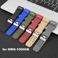 Watch Belt Waterproof Breathable Universal Resin Sports Watch Belt Replacement Strap Watchband for Casio G-SHOCK GWG-1000GB