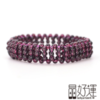 【晶好運】天然紅石榴手工編製手排/正向能量(BB-393/現貨)