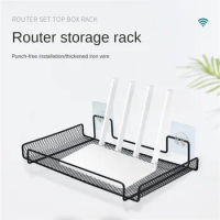 Organize Items Metal Router Storage Rack Items Are Not Easily Dropped Easy Installation Without Drilling Holes Router Shelf