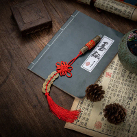 Qing Dynasty ห้าเหรียญราชวงศ์, ไม้พีชตะวันออกเฉียงใต้, เครื่องประดับชาด, จี้ห้องโถง, ทำด้วยมือ, ขับไ