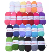 Benang Rajut Katun Susu Sakura Milk Cotton Chunky / Benang Rajut Katun Susu Import / Milk Cotton Yar