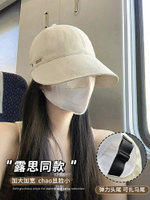 遮陽防曬帽女 漁夫帽大頭圍春夏防紫外線鴨舌帽