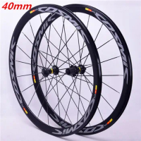 700C Carbon hub 40MM Wheelset hot sale 2018 bmx Road bicycle wheel Aluminium alloy ring Wheel brake V road bike COSMIC