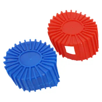 2Pcs Manifold Gauge Protective Boot Covers For Manifold Pressure Gauges With 70mm OD Rubber Protective Cover Red Blue