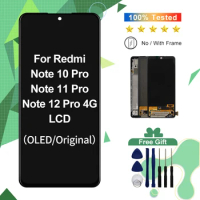 AMOLED For Redmi NOTE 10 Pro 11 11Pro LCD Display Screen Touch Digitizer Replacement Parts For Redmi NOTE 12 Pro 4G Display