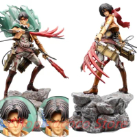 Attack on Titan Figure Rival Mikasa Ackerman Action Figure Package Ver. Levi PVC Action Figure Rivaille Collection Model