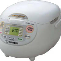 Zojirushi NS-ZCC18 Neuro Fuzzy Rice Cooker &amp; Warmer, 10 Cup, Premium White, Made in Japan