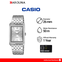 Jam Tangan Pria Casio General MTP-B215D-7A Silver Dial Silver Stainless Steel Band