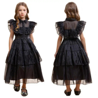 Promo Kostum Wednesday Halloween Costume Pesta Haloween Cosplay Tangan Adam - HX380 DressANAK, S Ber