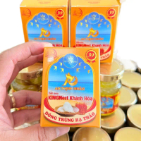 Hộp giấy 10 hũ yến sào Khánh Hoà KINGNest An Thịnh Nhân vị đông trùng hạ thảo  39% yến sào (tương đư