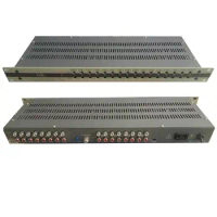 16-channel analogue modulator, digital equipment for hotel cable television front-end converting AV audio and video to RF signal