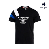 法國公雞牌涼感運動生活短袖T恤 中性 黑色 LWP2360799