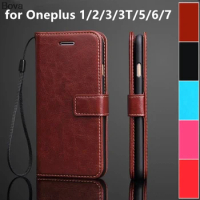 Oneplus 1 case card holder cover case for Oneplus 3 3T 1+5 5T 6 6T One Plus 7 7T 8 9 10 Pro 9R 10R 9RT leather flip cover retro