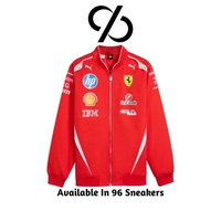 Jaket Pria Puma Scuderia Ferrari HP Drivers Authentic Bomber Jacket Red (713817-01) ORIGINAL S