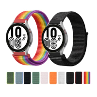 Band For Samsung Galaxy Watch 4 3 classic 5 Pro active 2/Gear S3 Nylon Loop Correa Bracelet Huawei Watch GT 2 3 Strap 22mm 20mm