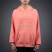 ESSENTIALS FOG HOODIE CORAL (100% AUTHENTIC) S