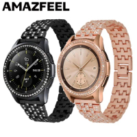 Diamonds Strap For Samsung Galaxy Watch 5 40mm Watch Band Bracelet Galaxy Watch 4 44mm Active 2 Stainless Steel Metal Belt 20mm