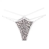 CD WANITA PAKAIAN CELANA DALAM WANITA SEXY HOT G STRING MOTIF MACAN THONG C269 AMAN Putih All Size
