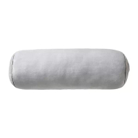 BLÅSKATA 靠枕, 圓柱形/淺灰色, 80 公分