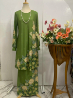 ZHK 6096 baju kurung tanpa gosok Inacalisya LYCRA DOUBLE PREMIUM