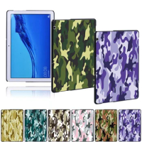 Camouflage Print Back Shell Tablet Case for Huawei MediaPad M5 10.8 Inch/M5 Lite 10.1"/M5 Lite 8/T5 10 10.1"/T3 10 9.6"/T3 8.0"