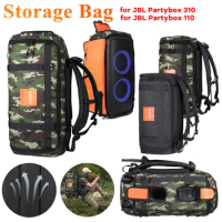 For JBL Partybox 310/Partybox 110 Bluetooth Speaker Waterproof Bag Large Capacity Foldable Protection Carry Case Outdoor Camping
