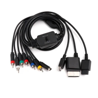1.8m Multi Component AV Cable S-Video Cable for PS2/3 for Wii for Xbox360 Games Accessories