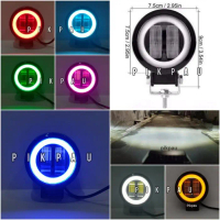 Lampu Tembak Sorot LED 4D Mata Lensa CWL 2 Bulat 20 Watt 12-80 Volt