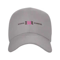 Baskin Robbins Logo Print Graphic Casual Denim cap Knitted hat Baseball cap