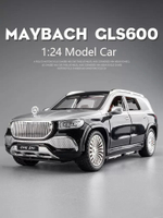 1:24 Benz Maybach Gls600ล้อแม็กรถยนต์รุ่นเสียงและแสงดึงกลับรถของเล่น Suv รถออฟโรดเด็กคอลเลกชันตกแต่งของขวัญ
