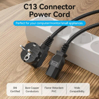 Vention Kabel Power C13 Connector 3-Prong Cpu Pc Komputer Ups Pasti Ori