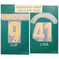 nameset barcelona home liga cup 22-23 lamine yamal lewandowski poly hk