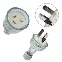 1PCS 3 Pin Male Plug/Female Socket Three Pin Flat Plug And Extension Sockets 10A 10amp 15A Clear Electrical Cable Home Suppies