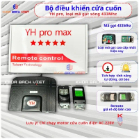 Bộ điều khiển cửa cuốn YH mã gạt sóng 433Mhz, hàng đời đầu cho độ bền cao, bảo hành 12 tháng - Khoá 