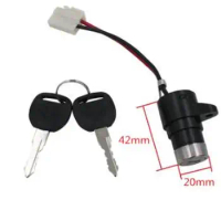 Replacement Parts Ignition Switch Keys Lock for Electric Bike Scooters E-bike