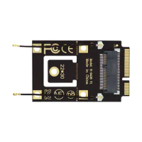 CYSM ChenYang CY M.2 Key-A NGFF to Mini PCI-E PCI Express Converter Adapter for 9260 8265 7260 AC Wifi Bluetooth Wireless Card