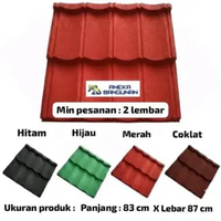 Genteng Metal Pasir Tebal 0.30 mm Merah