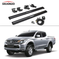 Electric Side Steps Automatic Power Running Board Deployable Foot Pedals For Mitsubishi Triton L200 Strada Year 2015-2022