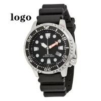 Classic sports diving clock Silicon luminous men's watch, BN0150 Green shopping watch, men's green shopping series, black dial