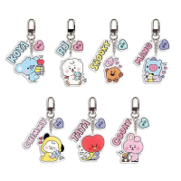 พวงกุญแจ BTS BT21 ดีไซน์การ์ตูนน่ารัก จี้อะคริลิค พวงกุญแจ เหมาะเป็นของขวัญ