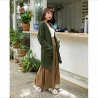 kardigan OVERSIZE rajut wanita/kardigan muslim - Hitam TERBARU!!!!