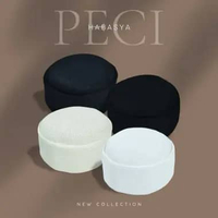 Peci kopiah habasya peci sholat dewasa bahan kain kaos adem Navy,10