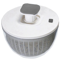1 PCS Press Vegetable Dehydrator Fruit Dryer Household Capacity Dehydrator Gray&amp;White