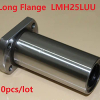 10pcs/lot LMH25LUU 25mm 25*40*112mm long Oval Flange linear motion ball bearings bushings CNC router parts 25x40x112mm