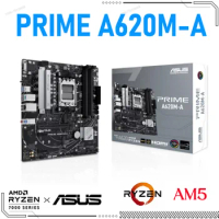 ASUS PRIME A620M-A AM5 Motherboard DDR5 Ryzen 7000 Series AM5 CPU Desktop AMD A620 Mainboard PCIe 4.0 Dual M.2 128GB Socket AM5