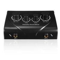 Sound Mixer Dual Mic Inputs Company Stage Home KTV Rooms Digital Karaoke Professional Audio System Machine US Plug